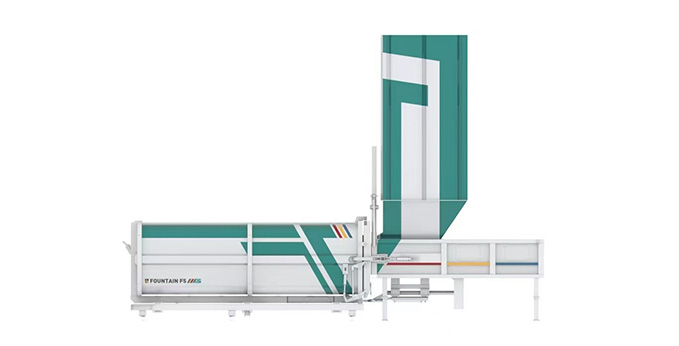 水平分体式压缩垃圾站